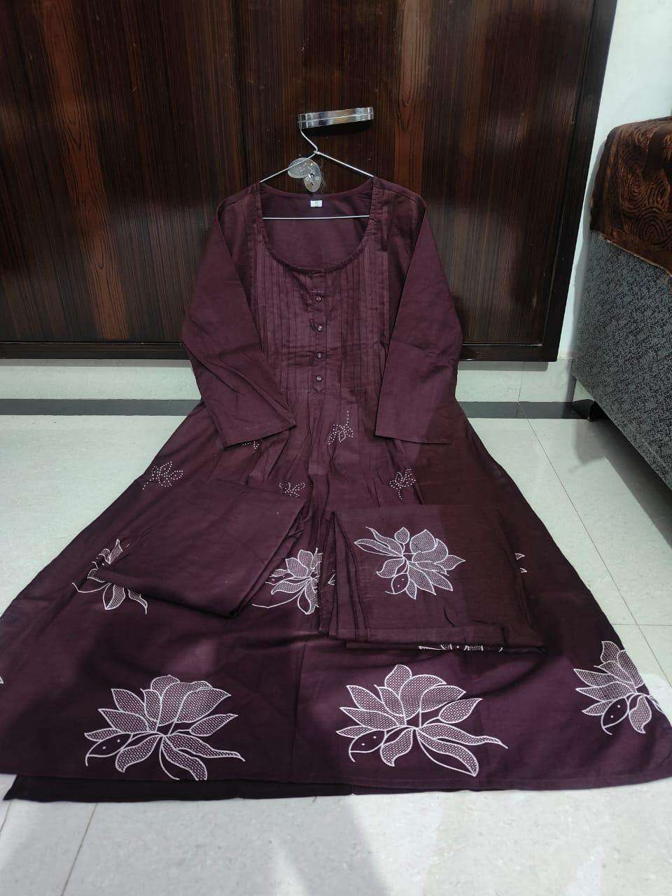 Floral Dreams ? Printed & Embroidered Cotton Dress (Size XL) - Image 3